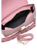 Borsa a tracolla Roberta M Gabriella in pelle naturale Rosa scuro