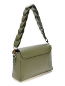 Borsa a tracolla Roberta M Gabriella in pelle naturale Verde militare