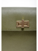 Borsa a tracolla Roberta M Gabriella in pelle naturale Verde militare