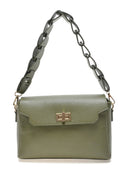 Borsa a tracolla Roberta M Gabriella in pelle naturale Verde militare