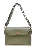 Borsa a mano Gabriella in vera pelle VERDE MILITARE