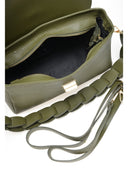 Borsa a tracolla Roberta M Gabriella in pelle naturale Verde militare