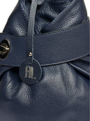 Anna Luchini Rucsac Jessica piele naturala Albastru