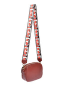 Borsa a tracolla Amina in vera pelle rossa