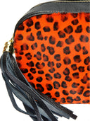 Borsa a tracolla Valeria in pelle naturale Arancione