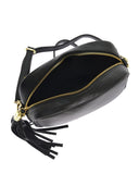 Borsa a tracolla Valeria in vera pelle Gialla
