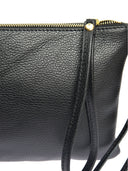 Borsa a tracolla Anea in vera pelle nera