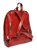 Anna Luchini Rucsac Francine piele naturala -ROSU