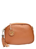 Borse Borsa a tracolla Camille in pelle naturale Cognac