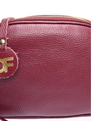 Borsa a tracolla Camille, pelle naturale, marrone scuro