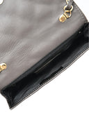 Borsa a tracolla Wanda, in vera pelle grigia