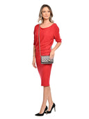 Borsa a tracolla Wanda, in vera pelle grigia