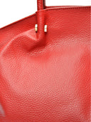 Borsa a mano Delphine in vera pelle Rossa