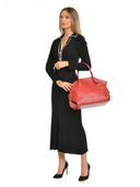 Borsa a mano Delphine in vera pelle Rossa