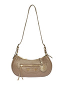 Borsa a tracolla Sorelia in pelle naturale color talpa