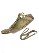 Borsa a tracolla Sorelia in pelle naturale color talpa