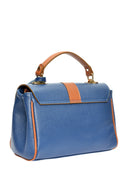 Borsa a mano Yvette in pelle naturale Blu