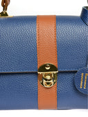 Borsa a mano Yvette in pelle naturale Blu