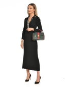 Borsa a mano Yvette in vera pelle Verde