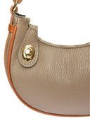Borsa a mano Flavia, pelle naturale color tortora