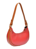 Borsa a mano Flavia, vera pelle, rossa