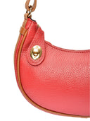 Borsa a mano Flavia, vera pelle, rossa