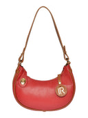 Borsa a mano Flavia, vera pelle, rossa