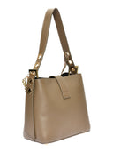 Borsa a mano Irina in pelle naturale color tortora