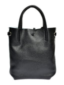 Borsa a mano Fiona in vera pelle marrone