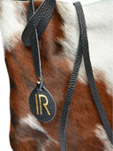 Borsa a mano Fiona in vera pelle marrone