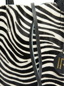 Isabella Rhea Geanta de mana Fiona piele naturala Zebra