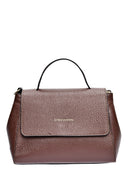 Borsa Sofia, pelle color cioccolato naturale