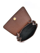 Borsa Sofia, pelle color cioccolato naturale