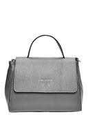 Borsa Sofia, pelle naturale, grigio