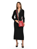 Borse Borsa a tracolla Elvira vera pelle Rosso