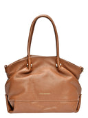 Borsa a mano Samantha in vera pelle Cognac