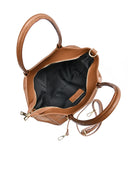 Borsa a mano Samantha in vera pelle Cognac