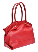 Borsa a mano Samantha in vera pelle Rossa