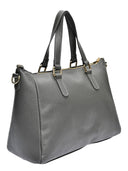 Borsa a mano Bettina, pelle naturale, grigio