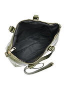 Borsa a mano Bettina in vera pelle VERDE MILITARE