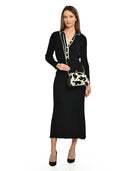 Borsa a tracolla Celina, pelle naturale, stampa animalier