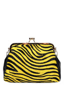 Borsa a tracolla Celina, pelle naturale, giallo