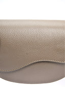 Borsa a tracolla Henriette in pelle naturale color tortora