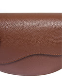 Borsa a tracolla Henriette, vera pelle marrone