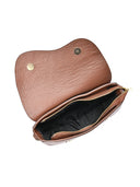 Borsa a tracolla Henriette, vera pelle marrone