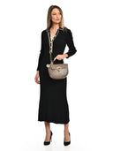 Borse Borsa a tracolla Ingrid in pelle naturale color talpa