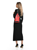 Zaino Borse Serin vera pelle Rosso