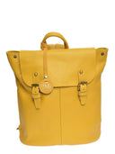 Zaino Selene, pelle naturale, senape