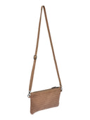 Borse Borsa a tracolla Velia in pelle naturale color tortora