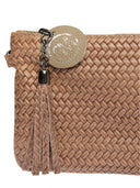 Borse Borsa a tracolla Velia in pelle naturale color tortora